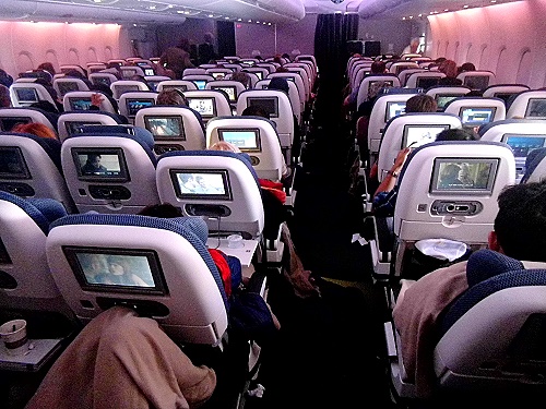 British Airways A 380 - Unterdeck