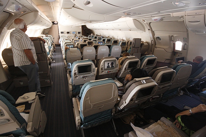 Singapore Airlines A 380 - Economy Upper Deck Singapore Airlines A 380 - Economy Upper Deck